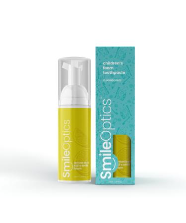 Smile Optics Lemon Burst Kids' Foam SmilePaste - Fluoride Free Foam Toothpaste Foam Toothpaste Kids Gentle Oral Care Natural Ingredients Easy to Use Ideal for Daily Dental Hygiene