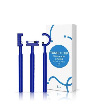 Wallfire 3 Pieces Tongue Tip Exercise Tool Tongue Tip Lateralization Lifting Oral Muscle Training Set Tongue Tip Exercise Tool