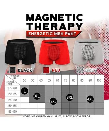 Men's Health Enlargement Underpants with Magnetic Therapy Physiological Underwear 52 Energy Magnets Pack of 3 (Tricolor L) Tricolor Large - Buy Online on GoSupps.com
