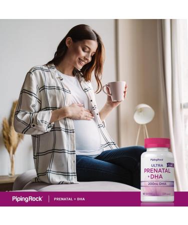 Prenatal Vitamins for Women with DHA and Iron | 60 Softgels | Multivitamin Supplement | Non-GMO & Gluten Free - Buy Online on GoSupps.com