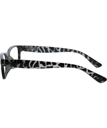 Opulize Unisex Nix Reading Glasses +3.00 Diopters - Black Milky Reader & Sun (Pack of 1) - Stylish & Comfortable International Shipping! - Buy Online on GoSupps.com