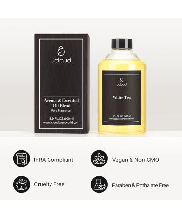 JCLOUD White Tea Hotel Diffuser Oil - 16.9 Fl Oz (500mL) - Luxury Cold Air Diffuser Oil Refill & Hotel Scent Essential Oils Bulk for Home Aromatherapy Offices 16.9 Fl Oz (Pack of 1) - Buy Online on GoSupps.com