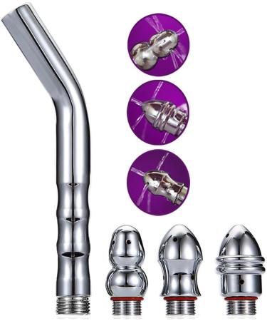 TPLKXURIB Universal Handheld Enema & Vaginal Irrigator - 3 Nozzles for Intimate Cleaning | Alleviate Discomfort & Ensure Hygiene - Buy Online on GoSupps.com