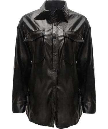 Shop Dantazz Women's Short Black Leather Jacket - Casual Motorcycle Blouse | Autumn Winter Fashion Blazer - Buy Online on GoSupps.com