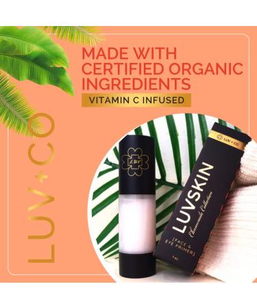 Vitamin C Face Primer - 1oz Vegan Eye Primer for All Skin Tones | Gluten & Paraben Free with Chamomile Extract - Buy Online on GoSupps.com
