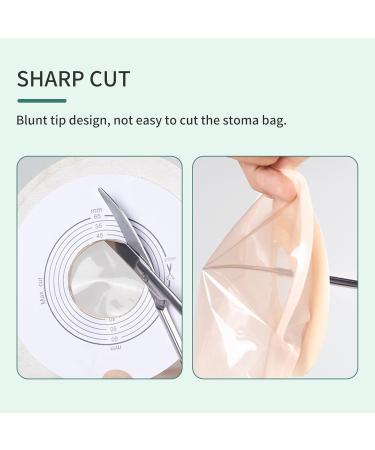 Premium 140mm Curved Ostomy Scissors - Stainless Steel Medical Cutting Tools for Colostomy Care - Buy Online on GoSupps.com