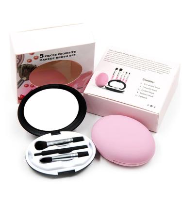 SOESFOUFU 1 Set 5 Pcs Eye Brush Cosmetic Makeup Eyeshadow Beauty Kit Makeup Brush Kit Eye Makeup Brush Pink