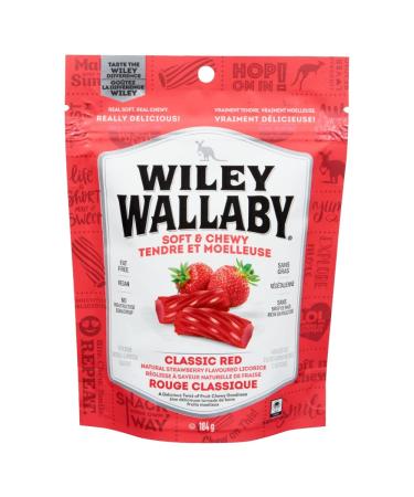 Wiley Wallaby Australian Licorice - Red 184 Grams Licorice 184.0 g (Pack of 1)