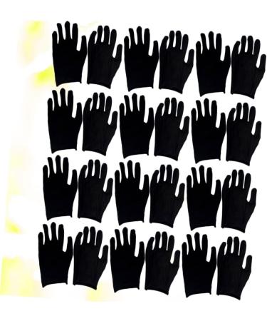 POPETPOP 12 Pairs Mens Cotton Gloves Dry Hands Gloves White Cotton Gloves Cotton Gloves for Dry Hands moisturizing Cloth Gloves Painter Gloves Gardening Gloves Finger cots Work Powder 19x10cm - Buy Online on GoSupps.com