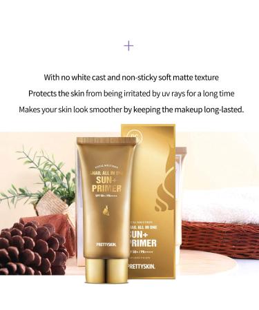 PRETTYSKIN Snail All in One Sun+ Primer SPF50+ PA++++ 70g - Korean Facial Sunscreen - Buy Online on GoSupps.com
