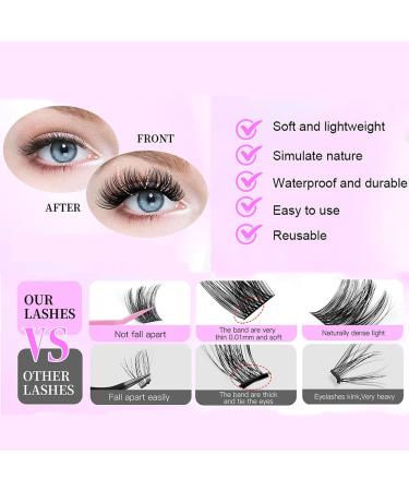 DIY Lash Extension Kit | Fluffy Individual Eyelash Clusters 10-16mm | Includes Lashes Glue & Seal | Perfect for International Shipping - Buy Online on GoSupps.com