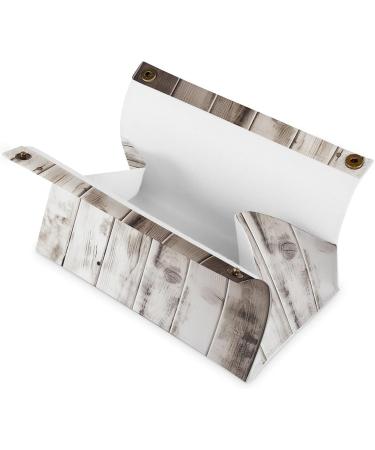 Tissue Box Cover Tissue Box Holder White Wooden Print Tissue Holder Travel Tissue Packs Facial Paper Holder Decorative Holder - Buy Online on GoSupps.com