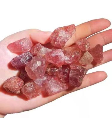 Rough Crystals Raw Strawberry Quartz Specimens for Stones 100g Gift - Buy Online on GoSupps.com