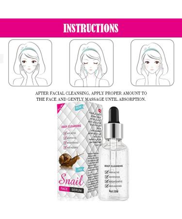 Snail Collagen Face Serum Regenerating Brightening Nourishing Serum Anti-aging Anti-wrinkle Deeply Moisturizing Essence Ideal for Fighting Acne Day and Night - Buy Online on GoSupps.com