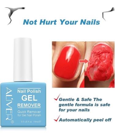 Gel Nail Polish Remover for Nails in 2-4 Minutes Professional Quick & Easy Polish Remover No Need for Foil Soaking or Wrapping 0.5 Fl.Oz - Don't Hurt Nails - Buy Online on GoSupps.com
