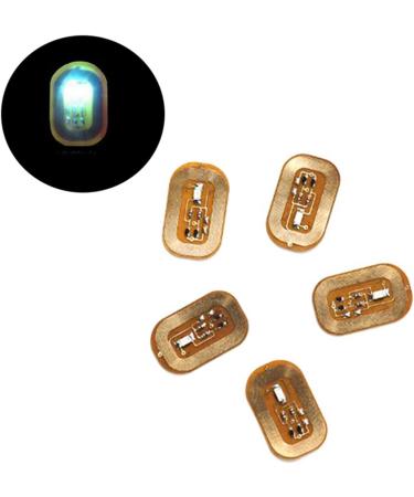 Nuhikap 10Pcs NFC Flash Nail Sticker LED Bare Chip Intelligent Luminous Nail Lamp Nail Sticker Enhancement Light Blue - Buy Online on GoSupps.com