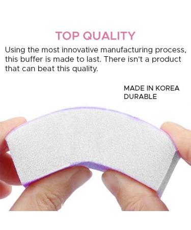 Tachibelle 150 pcs Premium Made in Korea Purple Mini Buffer Blocks | Double-Sided for Natural Nails | Soft Design for Preventing Over Buffing | Ideal for Manicures & Pedicures - Buy Online on GoSupps.com