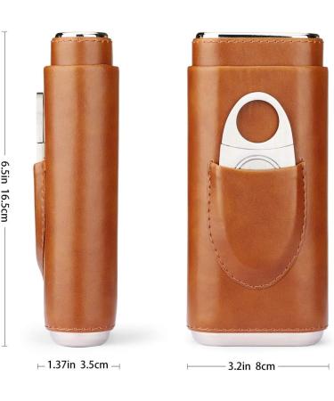 Time C club 3 Sticks Portable moisturizer Cigar Case Imported Cedar Wood Lined Cigar humidor Cigar Box Stainless Steel Cutter Set - Buy Online on GoSupps.com
