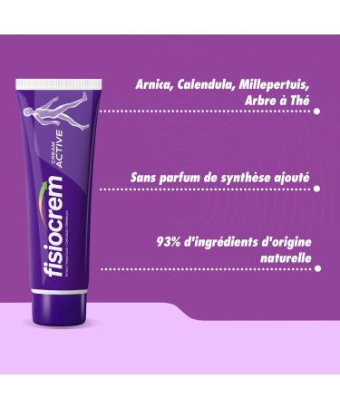 Fisiocrem Cream Active - Cr me Apaisante Zones de Tension - 93% Ingr dients Naturels - Formats 60 ml - Buy Online on GoSupps.com