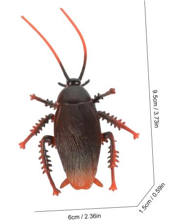 BESTonZON cockroach bug insect Realistic Roaches Toys Toy game props artificial Fake Cockroach halloween prank toys halloween fake Model child Vivid Cockroach solid props Gift tool - Buy Online on GoSupps.com