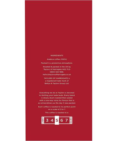 Taylor's of Harrogate Espresso Beans 1kg - Premium Espresso Coffee, Rich Flavor - Pack of 1 - Buy Online on GoSupps.com