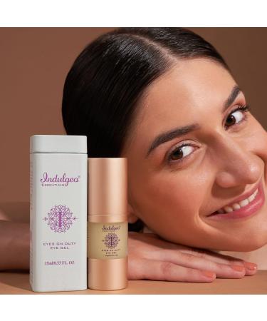 Eyes On Duty Eye Gel 15 mL | Hydrate & Brighten Under Eyes | Reduce Puffiness & Dark Circles | 100% Organic Green & Cherry Coffee Aloe Vera Gel - Buy Online on GoSupps.com