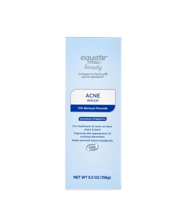Maker Explorador Equate Maximum Strength Acne Wash 5.5 oz and card gift