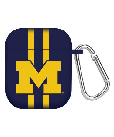 AFFINITY BANDS Michigan Wolverines HD Case Cover Compatible with Apple AirPods Gen 1 & 2 (Stripes)