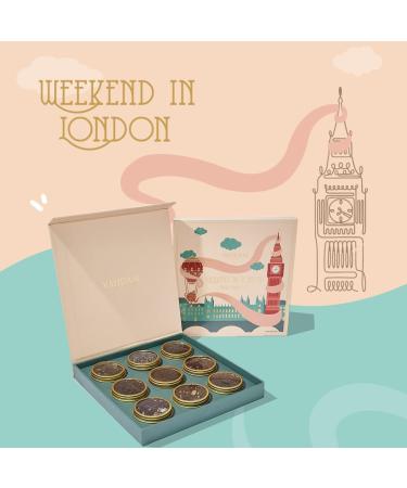 Vahdam Weekend in London Tea Gift Set | 9 Chai & Black Teas | 50+ Cups | Ideal Gift for Tea Lovers - Buy Online on GoSupps.com