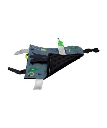 Dark Magic Baby Sensory Crinkle & Teething Square Lovey Toy | Closed Ribbon Tags for Enhanced Stimulation | 8X8 - Buy Online on GoSupps.com