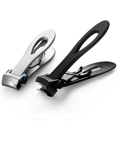 QXSJEDYCH Nail Clippers Stainless Steel Large Mouth Nail Clipper Anti-Splash Nail Clipper Single Large Thick Toenail Scissors Nails Schwarz - Buy Online on GoSupps.com