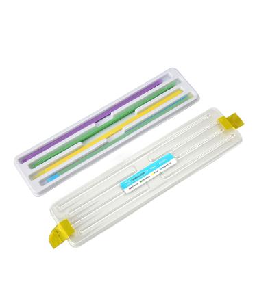 60 pieces 4 colors tooth strips grinding agents Portable tooth files for gross reduction polishing Figger processing teeth grind grinding deep cleaning of the teeth (4 mm x 150 mm)