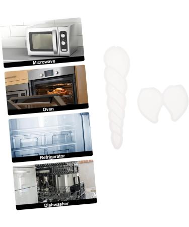 OUNONA 2pcs DIY Baking Mold Unicorn Horn Silicone Lollipop Silicone Candle Fun Animal Cake Molds Horn Ears Molds Chocolate Candy Molds Fondant Cake White Silica Gel Popsicle - Buy Online on GoSupps.com