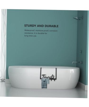 GLEAVI 1 Set Home Rear for of Hanger Punch- Clothing Door Over Iron Punch Towel The Rack Hook 37.5x26.3x4.5cm Black - Buy Online on GoSupps.com