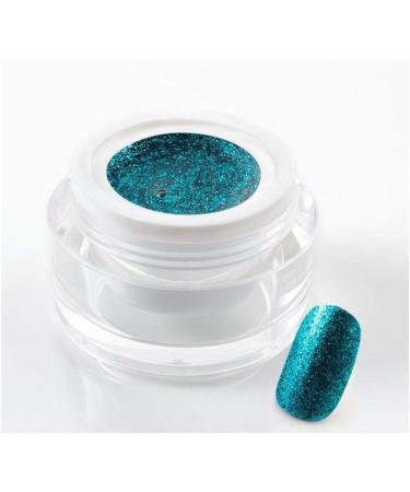 5 ml exclusive UV color gel/color gel/glitter gel - in Glam Glitter Electric Blue - with real silver