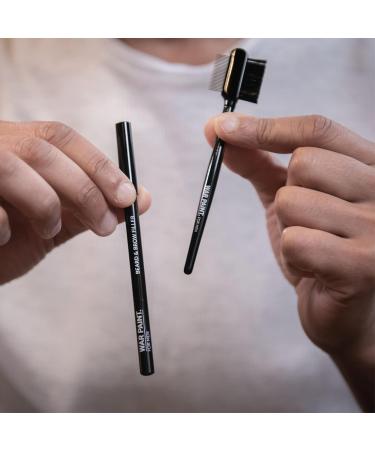 War Paint For Men Lightweight Beard & Brow Filler Pencil for Fuller Looking Facial Hair - Perfect for Blending & Shaping - Vegan Friendly & Cruelty-Free - Makeup Product For Men - Black - Buy Online on GoSupps.com