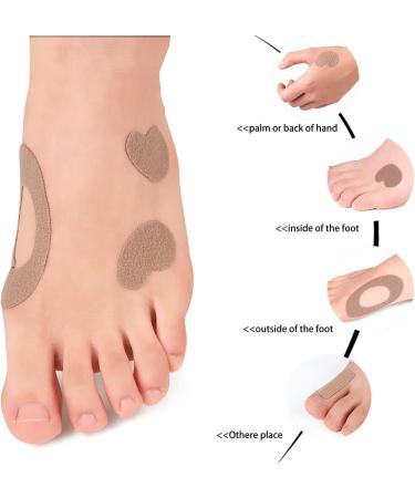 Durable Moleskin Adhesive Pads for Feet & Heel Prevention - 66 Pcs, 11 Shapes - Buy Online on GoSupps.com