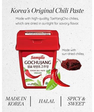 Sempio Doenjang Soybean Paste 460g Bundled with Gochujang Classic 500g - Buy Online on GoSupps.com