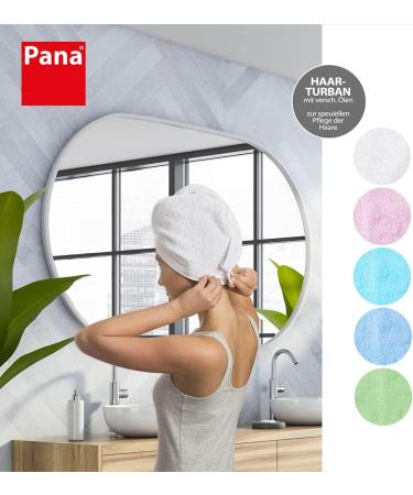 Premium Pana Hair Towel & Turban - Microfiber with Keratin Oil Infused Care | Roca Clasp | 64x23 cm - Buy Online on GoSupps.com