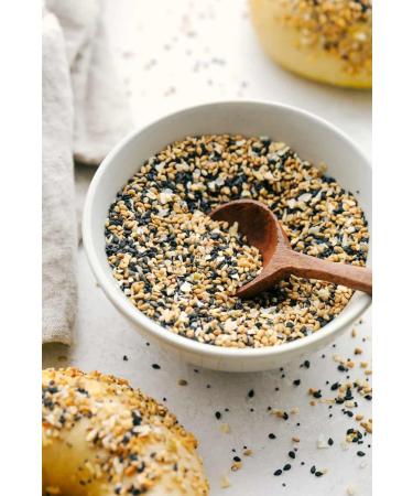 Everything Bagel Seasoning Pack. Includes (1) Bottle of Everything Bagel Seasoning (505g) with w/Water Cooler Trivia Game by BIG MAPLE. Tasty for Bagels Dry Rub Pizza Fish Popcorn Sandwiches. Fat Free - Buy Online on GoSupps.com
