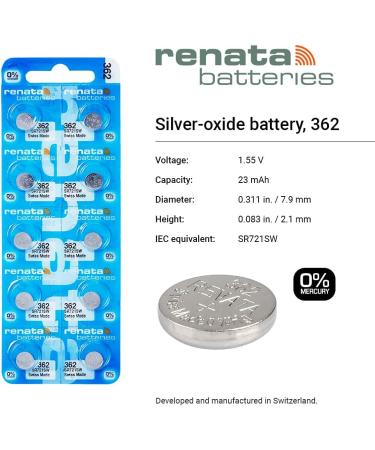 Buy Renata Watch Batteries 3 Pack | Long-lasting 362 Battery for All Watches - Fast International Shipping - Buy Online on GoSupps.com