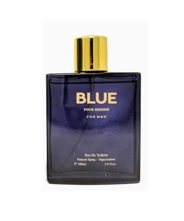 Hybrid & Company BLUE Pour Homme Cologne for Men Eau De Toilette Natural Spray Masculine Scent 3.4 Fl Oz BLU POUR HOMME 3.4 Fl Oz (Pack of 1)