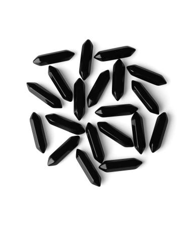 ZHIYUXI 10 Pcs Obsidian Crystal Points Natural Quartz Pointed Gemstone Healing Crystals Polished Energy Reiki Hexagonal Wand Stones Black  Obsidian - Buy Online on GoSupps.com