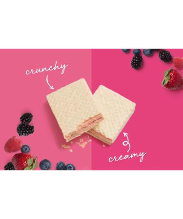 BNRG Power Crunch Protein Energy Bar - Wild Berry Creme (12 Bars, 1.4 oz Each) | High Protein Snack - Buy Online on GoSupps.com
