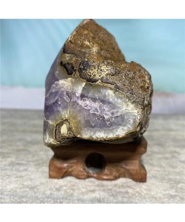 Amethyst Rough Stone Amethyst Natural Stone Crystal Minerals Specimen Geode Ornaments for Home Decoration Room+Stand JIZTGEDM - Buy Online on GoSupps.com