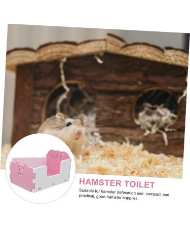INOOMP 1pc Hamster Toilet Proof Leakproof Toilet Guinea Pig Toilet Chinchilla Bath Pet PVC Detachable 15x10cm Pink - Buy Online on GoSupps.com