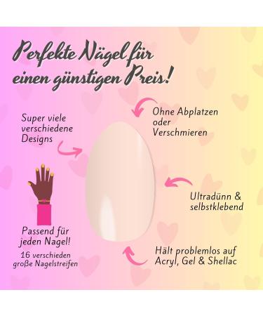 Beige Monochrome Nail Foils Ultra-Thin Self-Adhesive Nail Art Wraps for Natural Acrylic Gel & Shellac Nails | Premium Quality Nail Polish Strips - Buy Online on GoSupps.com