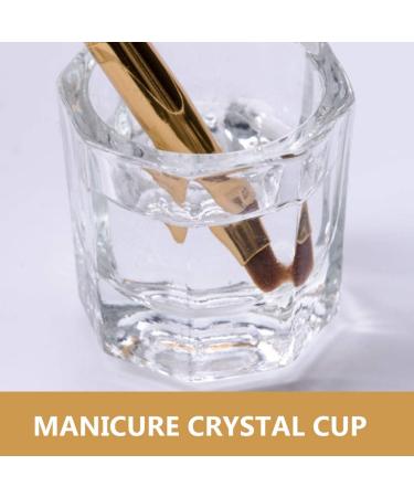 Minkissy 2Pcs Acrylic Nail Glass Bowl Set | Clear Dappen Dish for Nail Art | Manicure & Acrylic Powder Cup - Buy Online on GoSupps.com