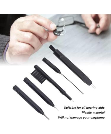 Hearing Aid Amplifier Cleaning Tools Kit with Small Brush, Clean Needles, and Cloth - Includes Case - Ear Cleaning Accessories - Buy Online on GoSupps.com