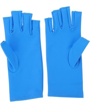 FRCOLOR 1 Pair Fingerless UV Gel Nail Lamp Nail Care Gloves Heavy Duty Protective Shield - Buy Online on GoSupps.com